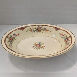 Homer Laughlin Eggshell Georgian 9” Oval Vegetable Bowl